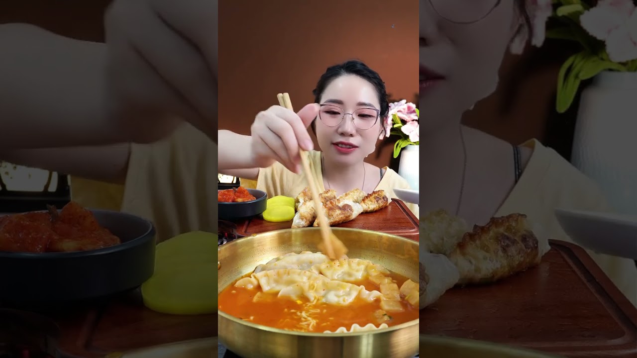 Mukbang đại tiệc mandu nào ^^ #Miloondiet #Mukbang