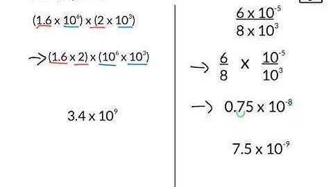 Operations With Scientific Notation