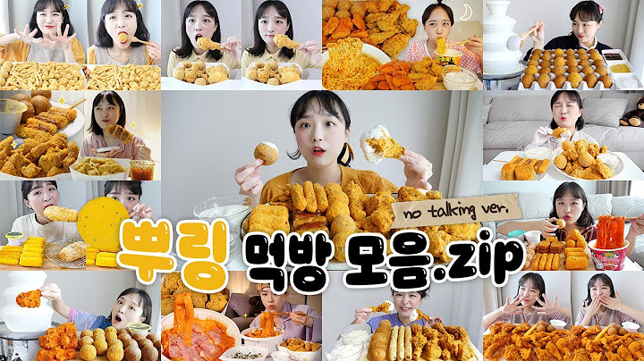 최애 뿌링클만 모아모아🤤💖뿌링클 치킨 노토킹 리얼사운드 먹방 모음집 REALSOUND MUKBANG | Cheesy food :D