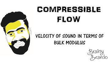 COMPRESSIBE FLOW-EXPRESSION FOR VELOCITY OF SOUND IN TERMS OF BULK MODULUS