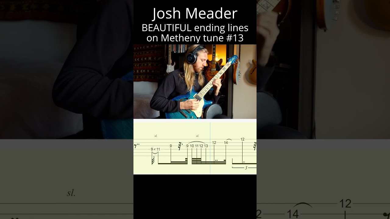 BEAUTIFUL Josh Meader improvised JAZZ lines on Pat Metheny tune pt.13 (Have You Heard 