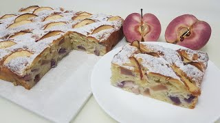 ЯБЛОЧНЫЙ ПИРОГ С ТВОРОЖНЫМ ТЕСТОМ ( apple pie with curd dough )