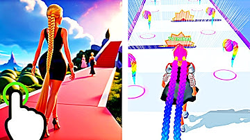 Perfect Girl Dress Runner - Perfect Hair Wig Girl Run - All Levels iOS Android GamePlay #4