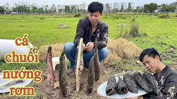 Cách Nướng Cá Chuối Bằng Rơm,Cá Chuối Nướng Rơm Đồng Quê // Bếp VN