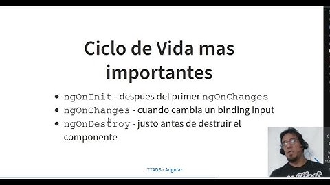 Angular - Ciclo de vida de un componente
