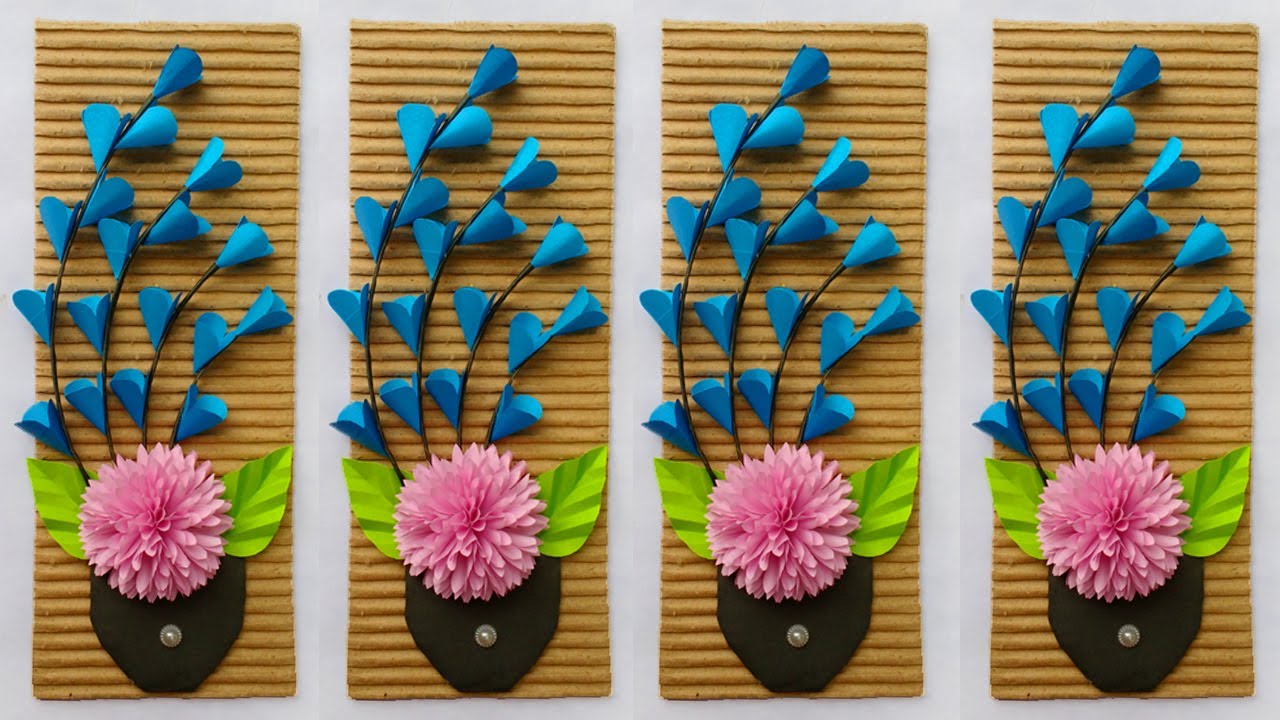 Diy Paper Flower Wall Hanging | Room Decor | Home Decor | Wall ...