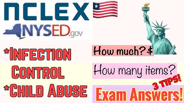 PART 3: NCLEX NYSED |  Infection Control and Child Abuse Online Training