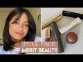 FULL FACE OF MERIT BEAUTY / Clean + Vegan Beauty!