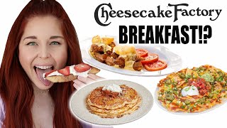 Trying EVERY BREAKFAST ITEM From The Cheesecake Factory! Which one is THE best?