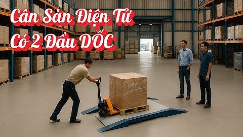 Cân Sàn Điện Tử Có 2 Dốc – Giải Pháp Cân Xe Đẩy, Pallet Nhanh & Chính Xác