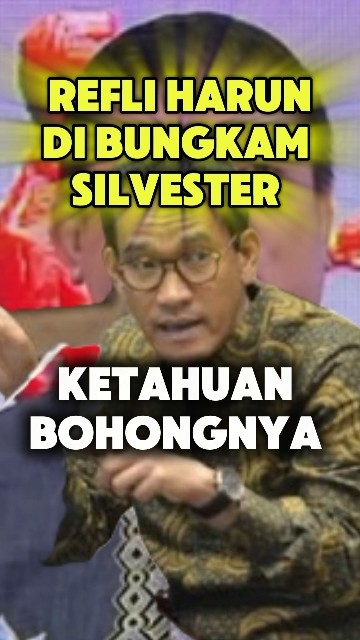 Refli Harun was silenced by Silvester, he was caught lying #shortsfeed #silvester #refliharun #fyp