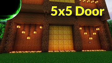 Easy Vertical 5x5 Redstone Door (Java Edition, 1.21.11) | Minecraft Redstone Engineering Tutorial