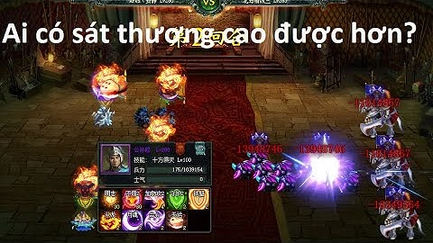 Ngọa long Review|Công Tôn Tu Tím vượt map lv 285, damage cực kỳ bá đạo