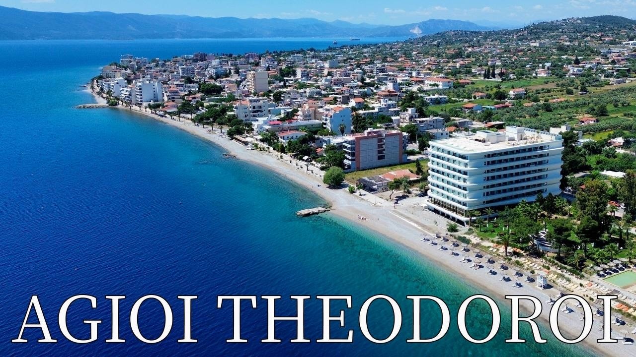 Agioi Theodoroi, Corinthia, Greece - by drone [4K]. #greece