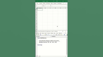 Add Button (Op.2) with Excel VBA #shorts
