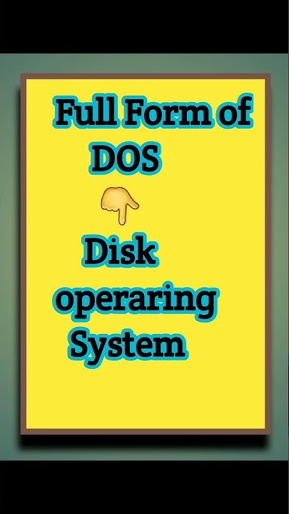 Full Form Of DOS Disk Operaring System Shorts Raj GK GS full-form-of-dos-disk-operaring-system-shorts-raj-gk-gs