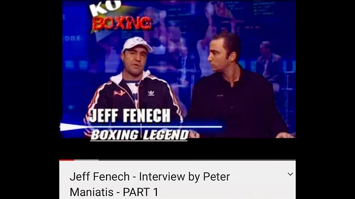 Jeff Fenech - Interview by Peter Maniatis - KO Boxing Show Australia -- Part 1
