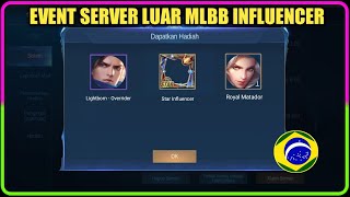 EVENT SERVER LUAR MOBILE LEGENDS INFLUENCER BORDER AVATAR SKIN GRATIS MOBILE LEGENDS BANG BANG