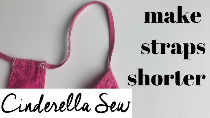 How to SHORTEN STRAPS on clothes  QUICK FIX (no sewing machine needed) 