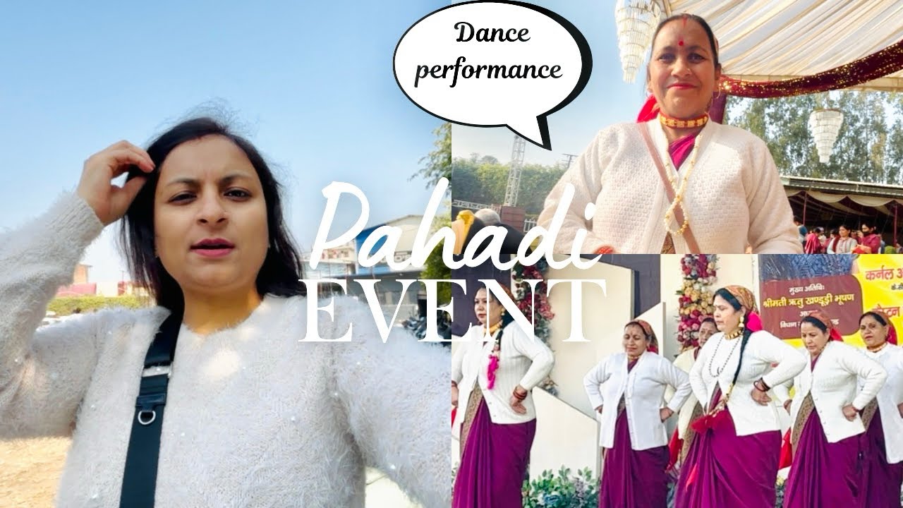 Maa ka pahadi dance ❤️ | Pahadi cultural event vlog 