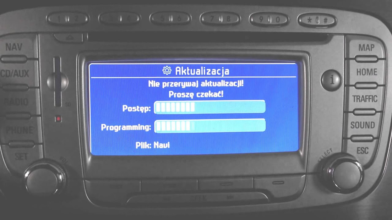 Nawigacja Ford Travelpilot FX SD Aktualizacja