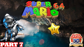Hazy Maze Cave and Bowser | Super Mario 64 | Walkthrough Part 7. | (Super Mario 3D All Stars)