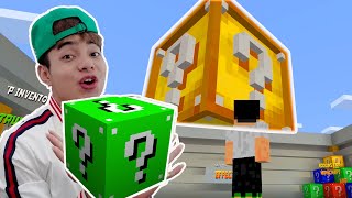 Thử Thách ThắnG Tê Tê Đập Hộp Lucky Block Màu Xanh Lá Cây