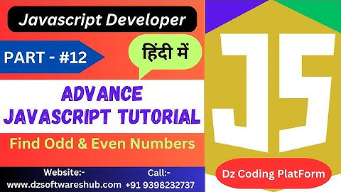 How to find Odd and Even in JavaScript | JavaScript tutorial for Beginners in Hindi 2023 |  #12