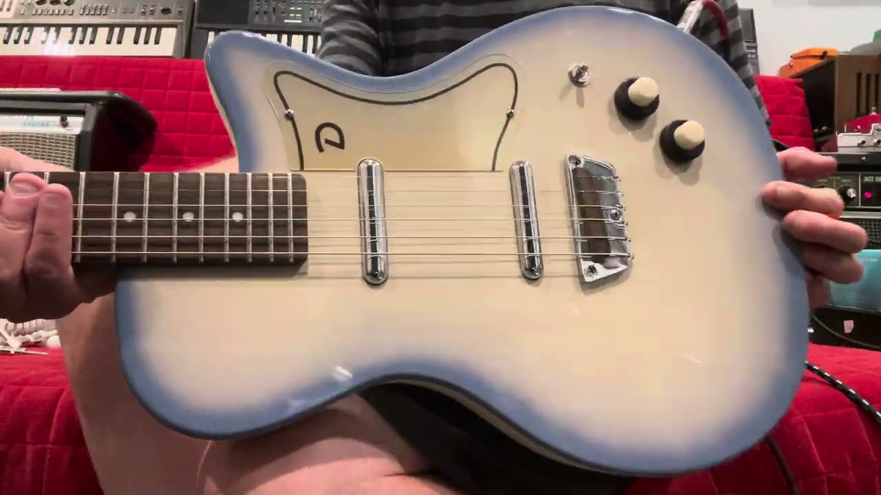 1999 Danelectro 56-U2 Blue Burst 1st Reissue MIK Korea - YouTube