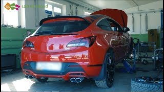 Красная Opel Astra J 1.4 турбо на стенде, или не гарантийный случай
