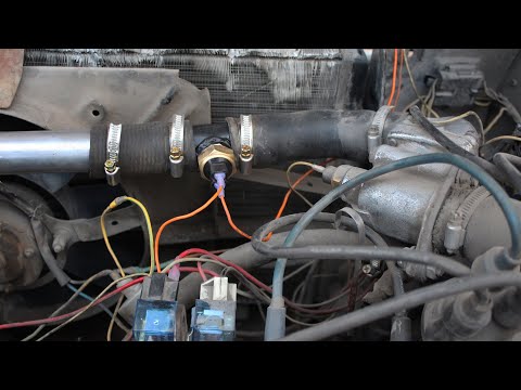 Установка патрубка (тройника) под датчик включения вентилятора радиатора Установка патрубка (тройника) под датчик включения вентилятора радиатора