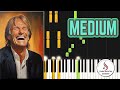 Richard Clayderman - Valse Des Adieux - Medium Piano Tutorial - Intermediate