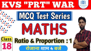 #KVS_Maths_FREE_MCQ_Test_Series | अब से Exam तक  | Topic : Ratio & Proportion : 1 |  By Satyam Sir