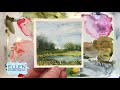 Landscape Painting Watercolor/ Easy for Beginners/ Mini Monday Madness/ Abstract Landscape