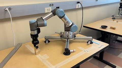 MAE204 Robotics Lab 4 Video Recording (inverse kinematics for UR3e robot arm)