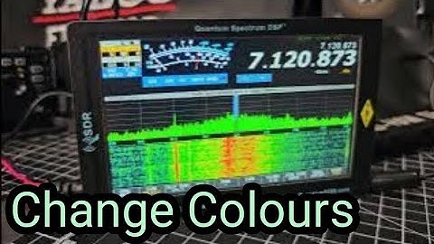 Quantum Spectrum SDR  Change Scope / Waterfall Colours