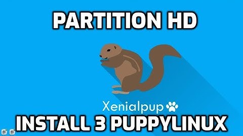 Partition HD and install 3 puppylinuxes