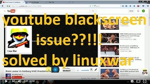 how to fix youtube black screen issue in mozilla firefox? here is the answer