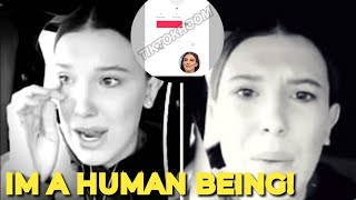 Millie Bobby Brown CRYING after being HARASSED by a FAN! Deletes tiktok after being CYBERBULLIED!