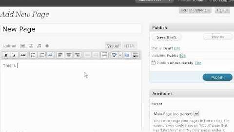 How to manage pages in WordPress - Wordpress Tutorials