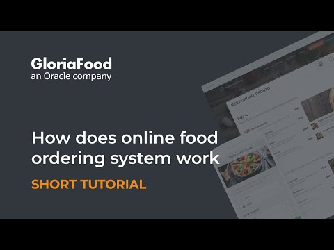 How does online food ordering system work - by GloriaFood