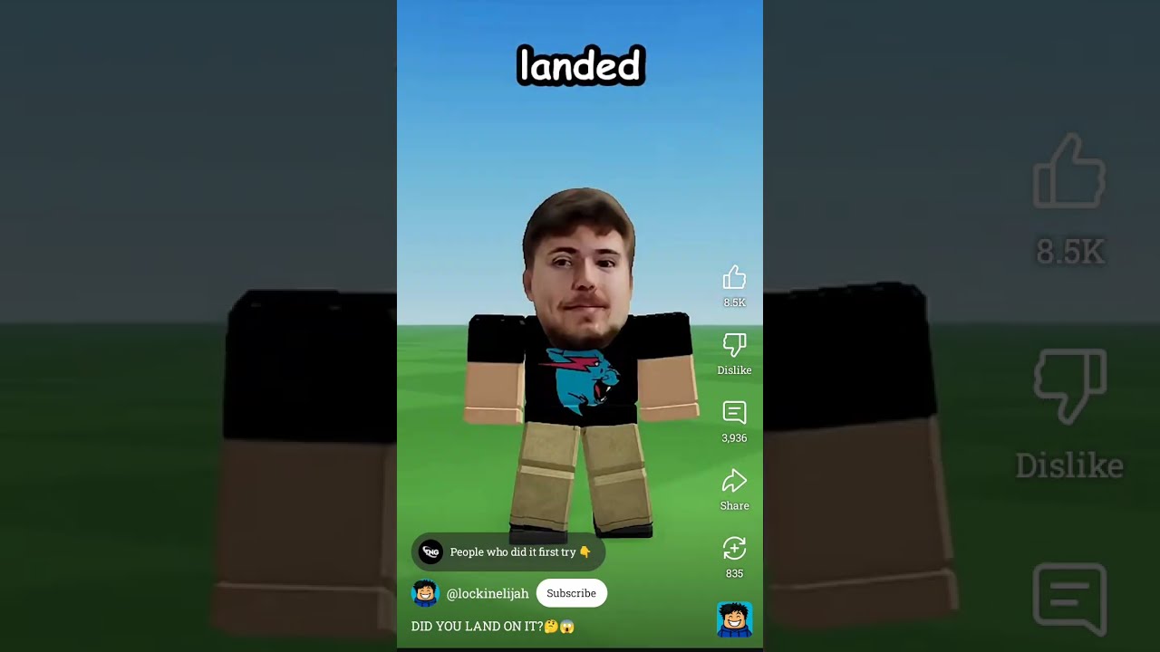 I Landed On Mr Beast First Try How About Y All 