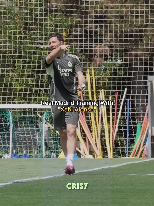 Real Madrid Training With Xabi Alonso ☠️🔥 #realmadrid #training #madrid #shorts