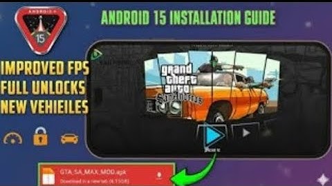 Install GTA San Andreas APK + CLEO Mods on Android 15 | 100% Working Method (Android 11–15)