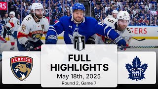 Nhl Playoff Highlights Panthers Vs. Maple Leafs Gm 7 May 18, 2025