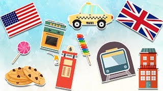 American VS British English - Learning Vocabulary - Videos For Kids And Toddlers American VS British English - Learning Vocabulary - Videos For Kids And Toddlers