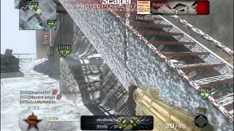 Dcgamer101 and Massive anigaV- back to back spawn tomahawk kills!!! COD Black ops - SND