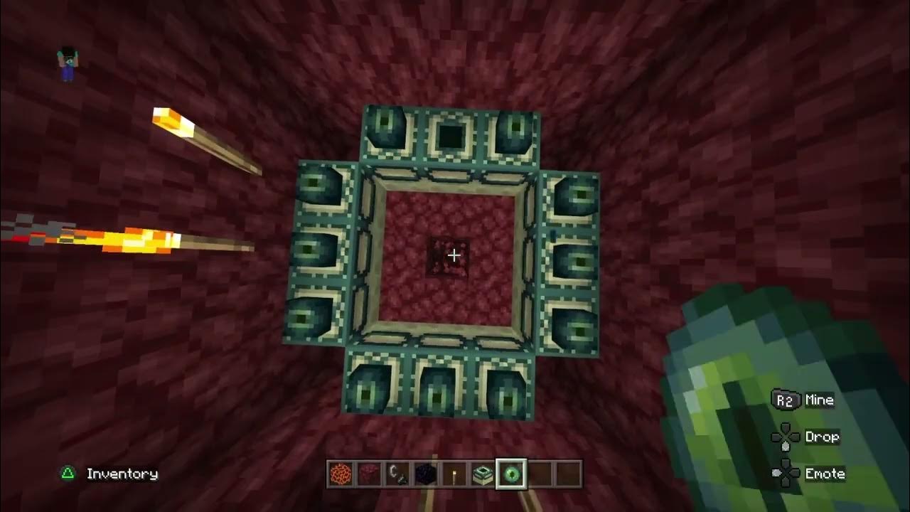 What happens when you put an End portal in the Nether in Minecraft