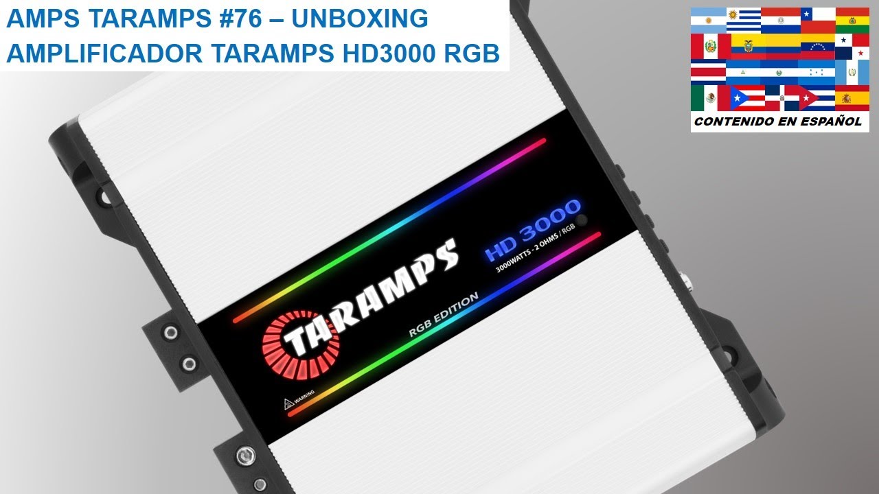 AMPS TARAMPS #76 - UNBOXING TARAMPS HD3000 RGB AMPLIFIER - YouTube