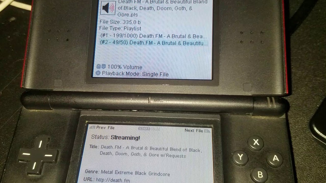 Nintendo Ds Lite In 19 Internet Radio Death Fm Youtube